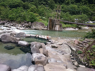 新穂高の湯　深山荘　露天風呂