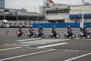 ヤマハ親子バイク教室 隊列